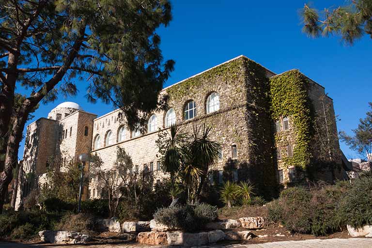 a building at hebrew university in jerusalem